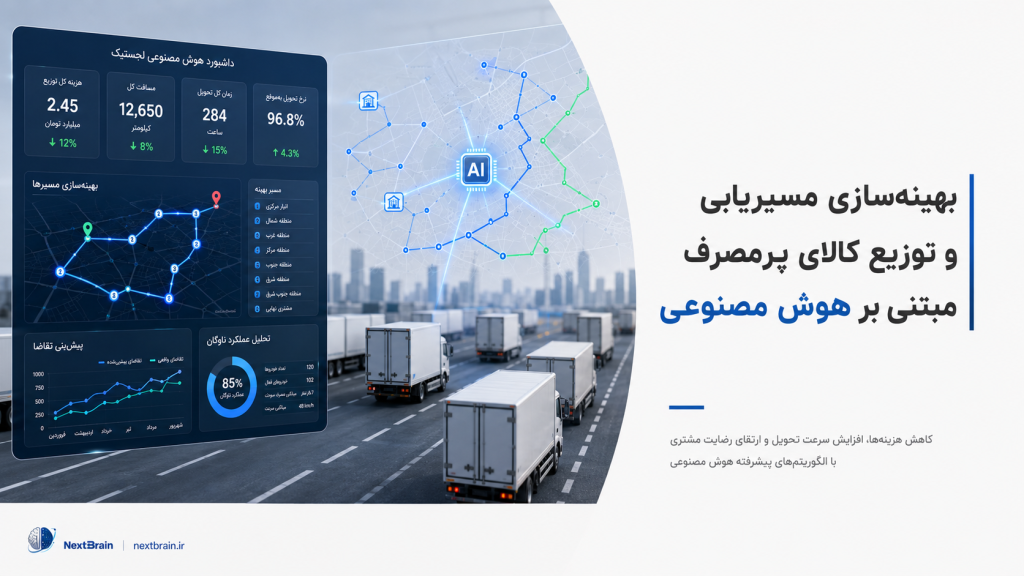 بهینه‌سازی مسیریابی و توزیع کالای پرمصرف مبتنی بر هوش مصنوعی