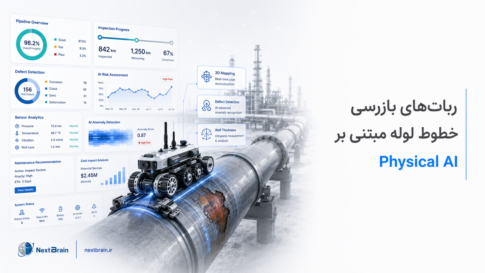 ربات‌های بازرسی خطوط لوله