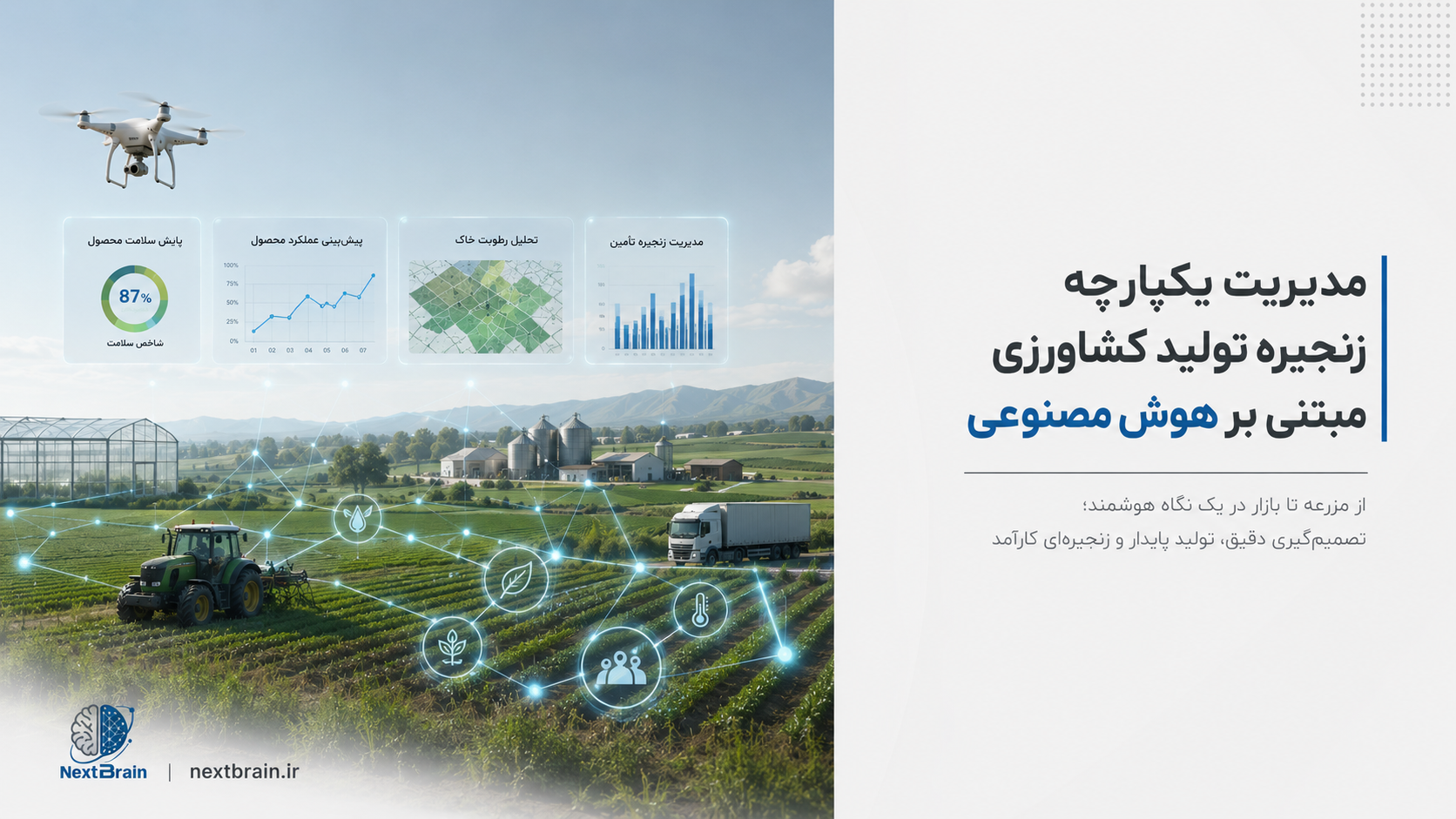 مدیریت یکپارچه زنجیره تولید کشاورزی مبتنی بر هوش مصنوعی