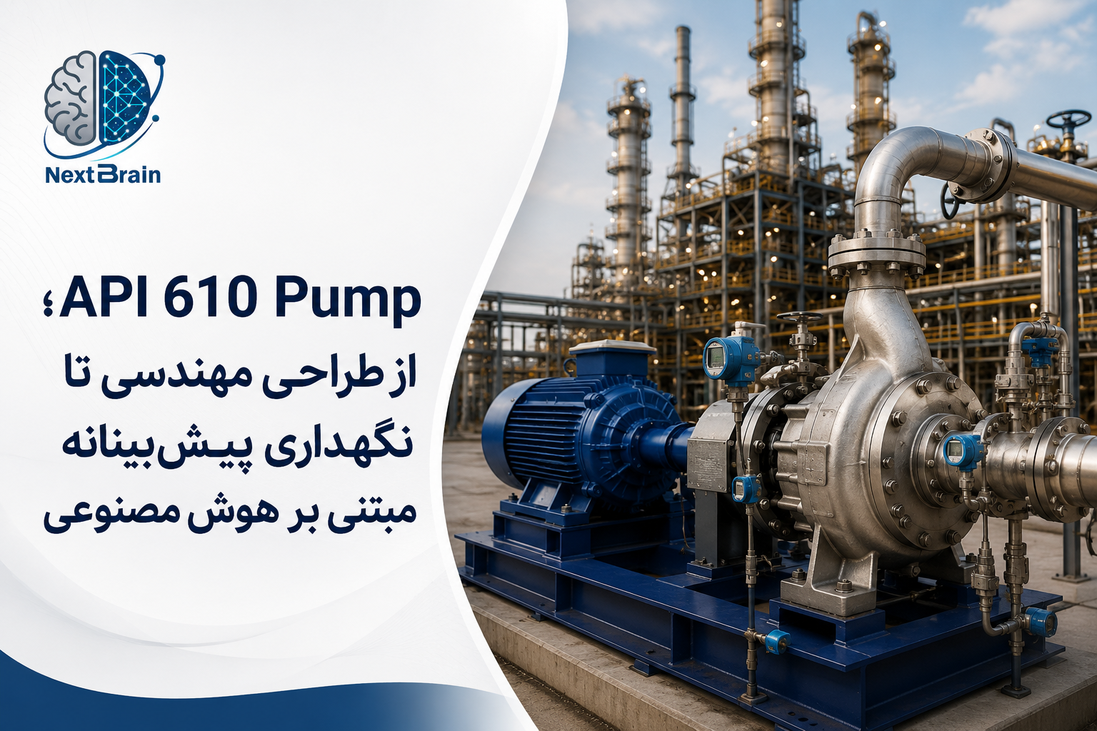 API 610 Pump؛ از طراحی مهندسی تا نگهداری پیش‌بینانه مبتنی بر هوش مصنوعی